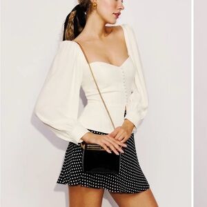 Reformation Katana Top Ivory - Size 10